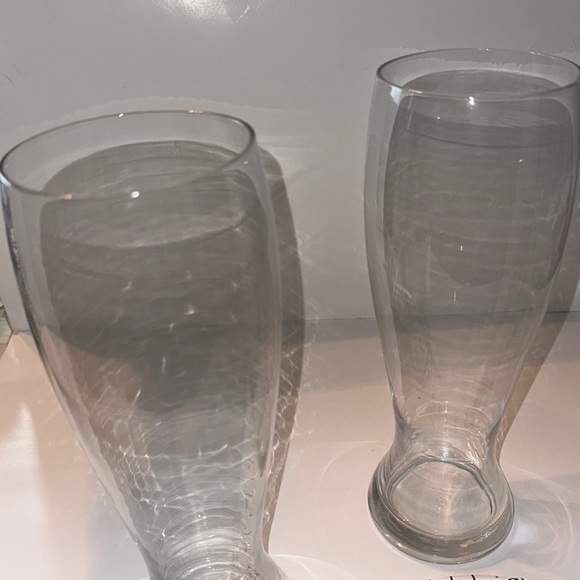 Set of 2 Oversized Pilsner Beer glasses 55 oz football party display weekends - Picture 3 of 5